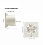 6 inch exhaust fan 2200 rpm white