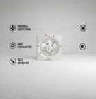 6 inch square exhaust fan 1356 inch square exhaust fan 1350 rpm white0 rpm white