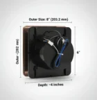 casa fresh pro 6 ventilation fan Gun metal