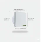 casa-fresh pro 6 ventilation fan white