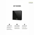 casa fresh pro mirror finish 6 Black Ventilation fan