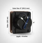 casa fresh pro mirror finish 6 ss matt Ventilation fan