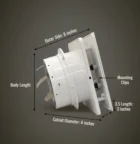 casa fresh pro mirror finish 6 White Ventilation fan