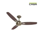 casa milano vintage fan antique brass darkwood 1200 mm