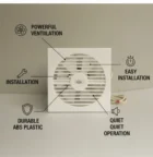 2200 RPM domestic exhaust fan Casa Tangent high speed ventilation fan