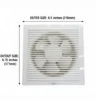 5 inch square exhaust fan 2000 rpm white