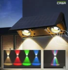 Casa Figo Warm RGB led Solar Wall Light