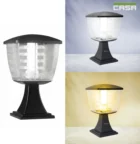Casa Glasis Led Post Top Gate light warm and cool white