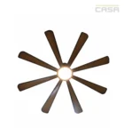 60 inch 8 blade ceiling fan with LED light in dark wood finish