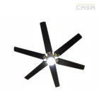 60 inch 6 blade DC ceiling fan with LED light matt black gold