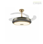 CASA Veloura-3 Bluetooth Ceiling Fan with Chandelier LED Light and Remote Control
