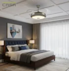 CASA Veloura-3 Bluetooth Ceiling Fan with Chandelier LED Light and Remote Control